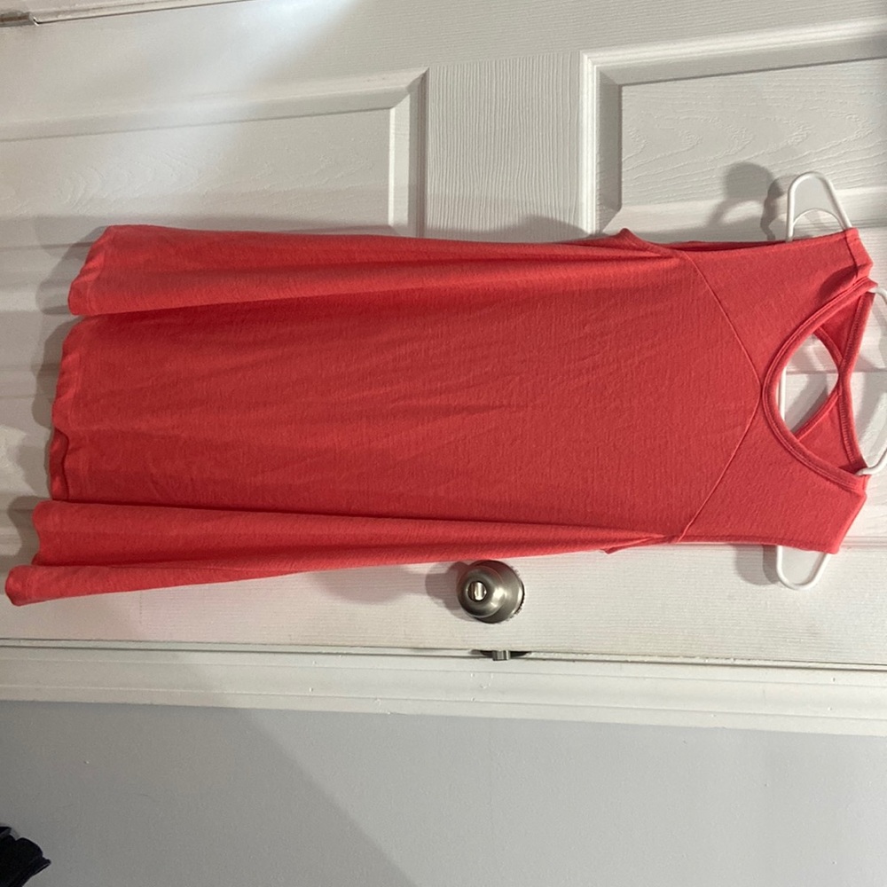 Pink Gap dress with open back